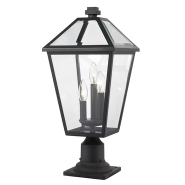 Talbot Pier Mount with Round Base | Z-Lite at Lightology Talbot Pier Mount with Round Base