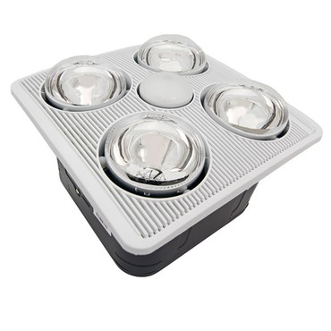 A716B Exhaust Fan with Heater and Light | Aero Pure at Lightology A716B Exhaust Fan with Heater and Light